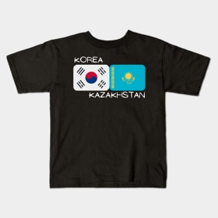 Korean Kazakh - Korea, Kazakhstan Kids T-Shirt